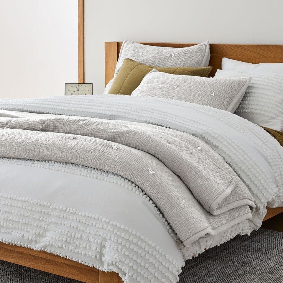 Candlewick Quilt Cover; Pillowcases West Elm UK